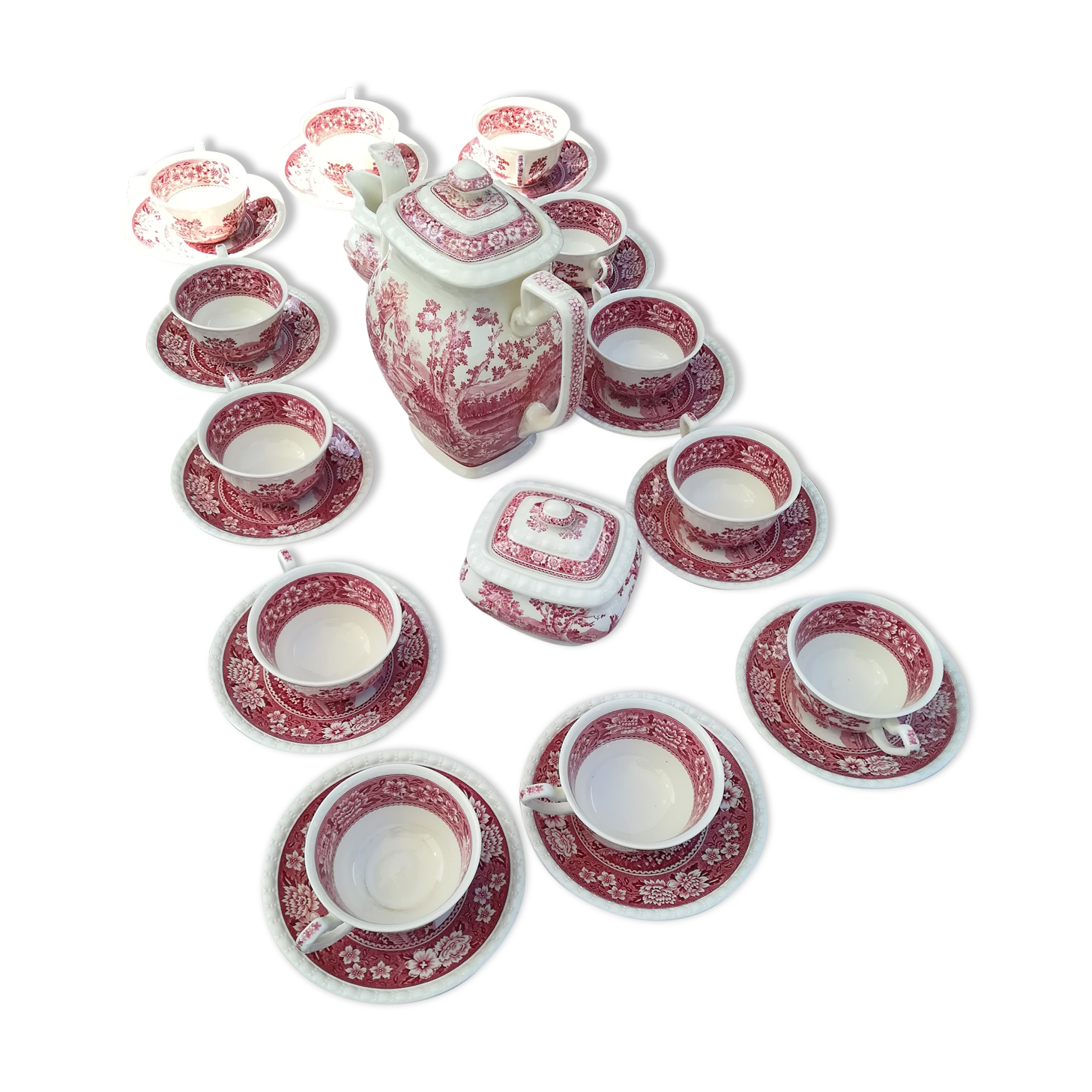 Service à café vintage modèle Rusticana Villeroy et Boch