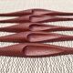 Set of five teak bird wall art, Denmark, 1960s