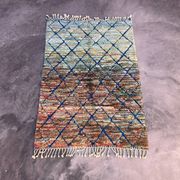Tapis Marocain Beni M'Rirt blue - 128 x 174 cm
