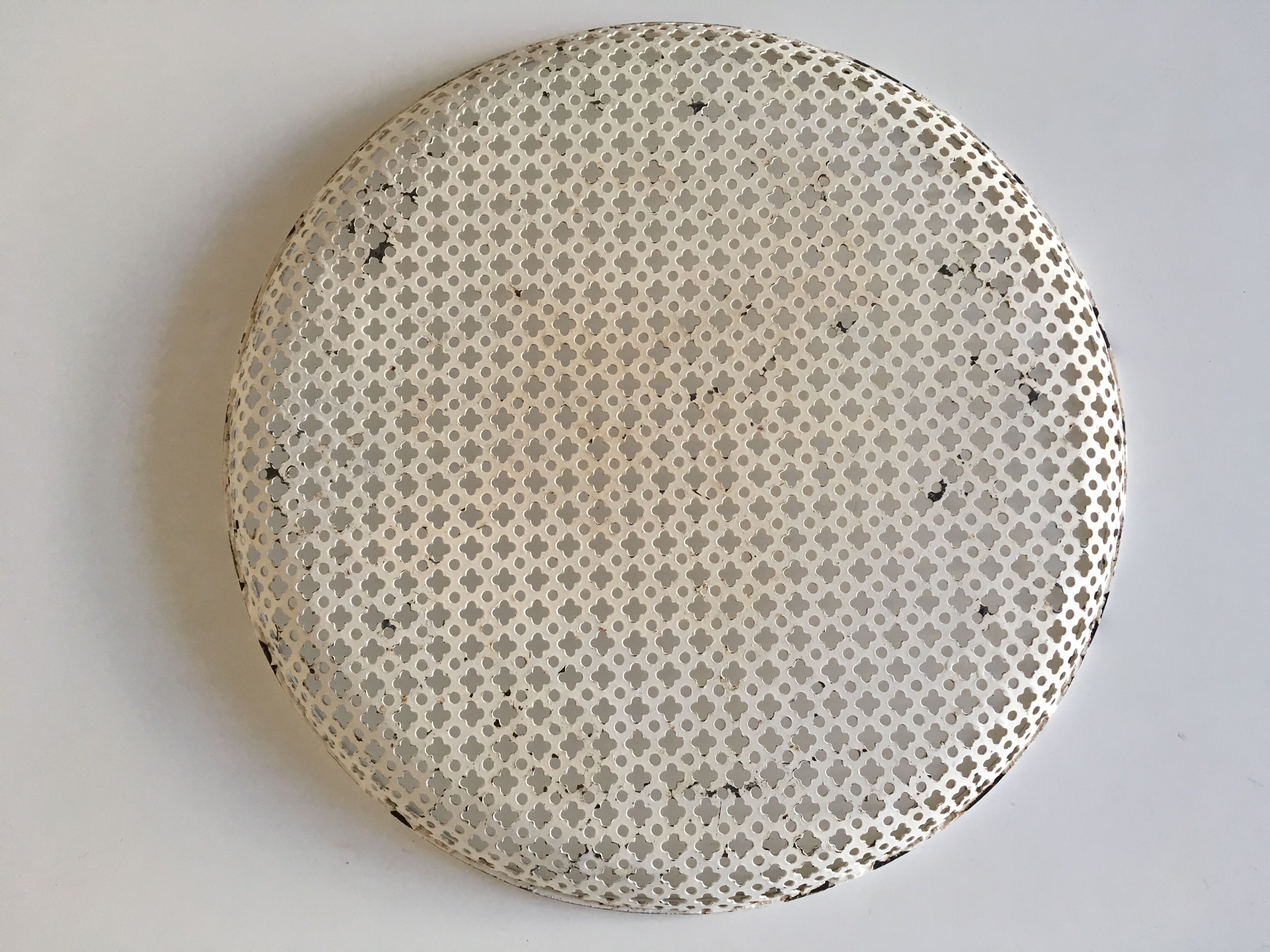 Matégot tray in perforated iron