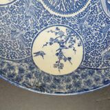 Dish blue and white print japan 30.5 cm