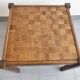Table basse vintage en marqueterie 1960