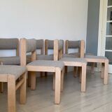 9 curly wool chairs