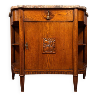 In the style of Dufresne: Art Nouveau period oak sideboard
