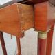 Console ancienne empire avec plateau marbre
