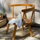 Fauteuil vintage pour enfants en bois