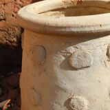 Large handmade raw tamegroute terracotta jar
