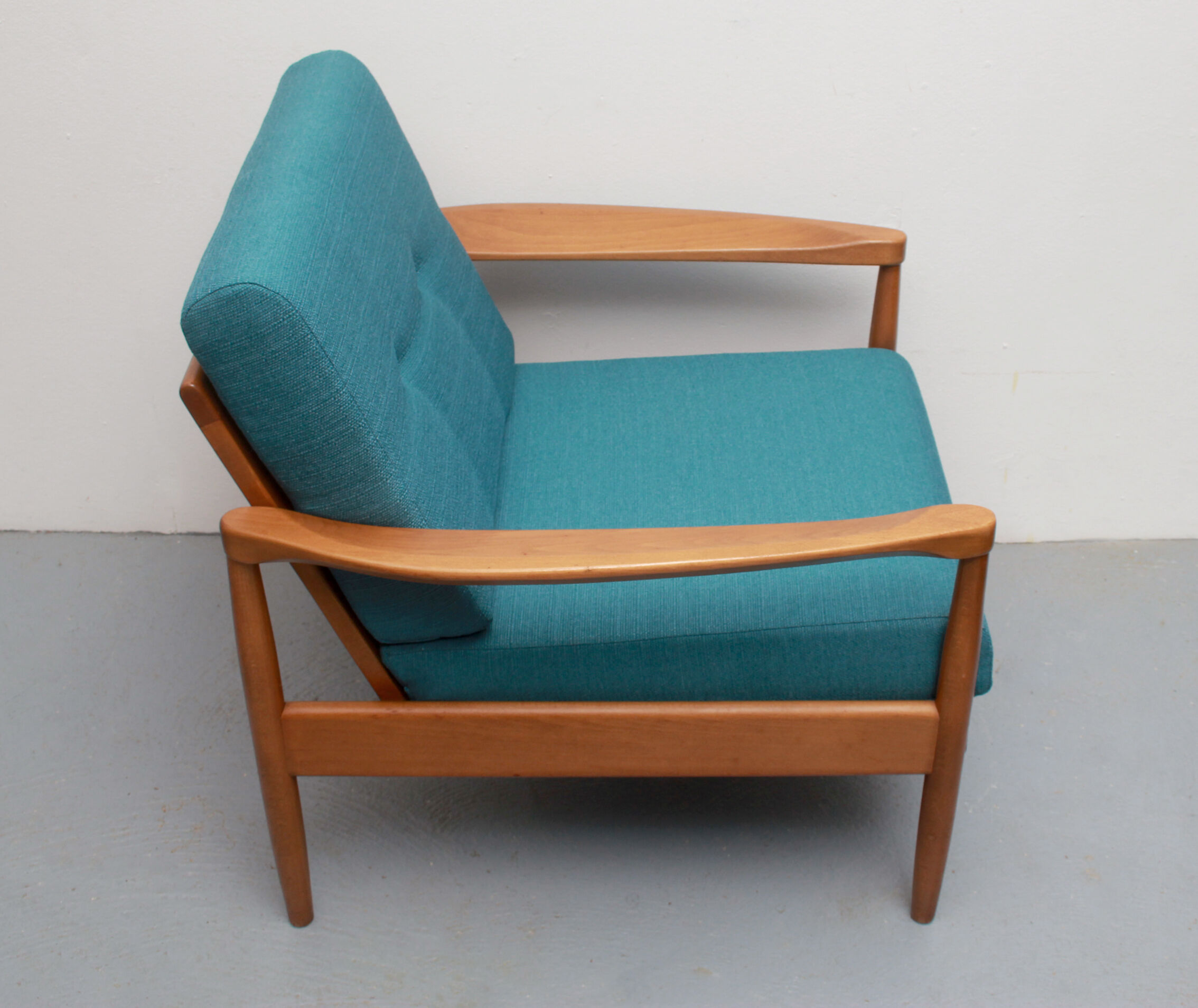 1960s armchair in petrol
