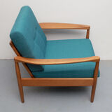 1960s armchair in petrol