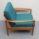 1960s armchair in petrol