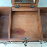 Louis XV style walnut veneer sewing table