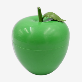 Vintage ice bucket in the shape of a green apple