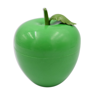 Seau à glaçons vintage en forme de pomme verte