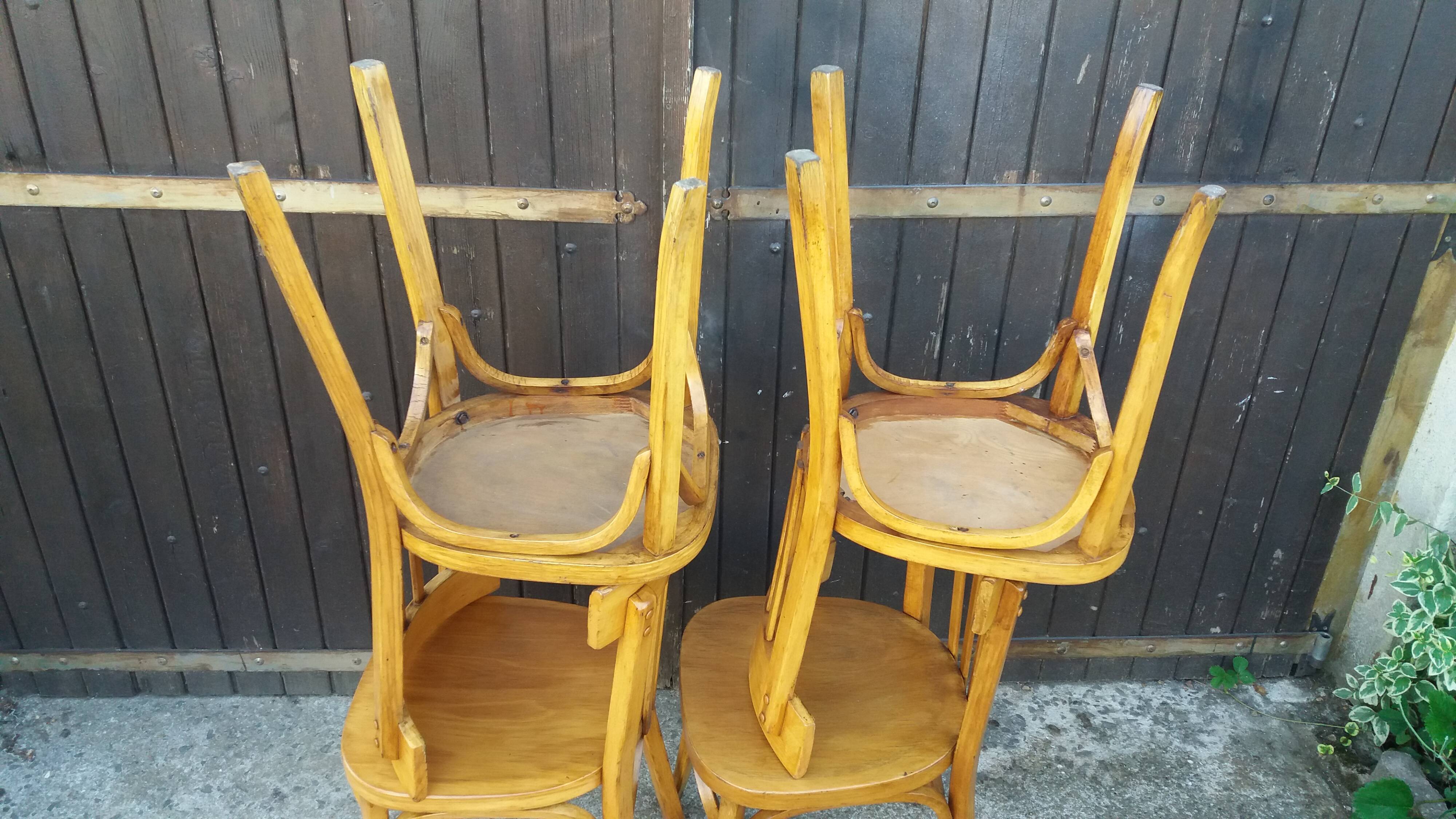 Set of 4 Baumann bistro chairs