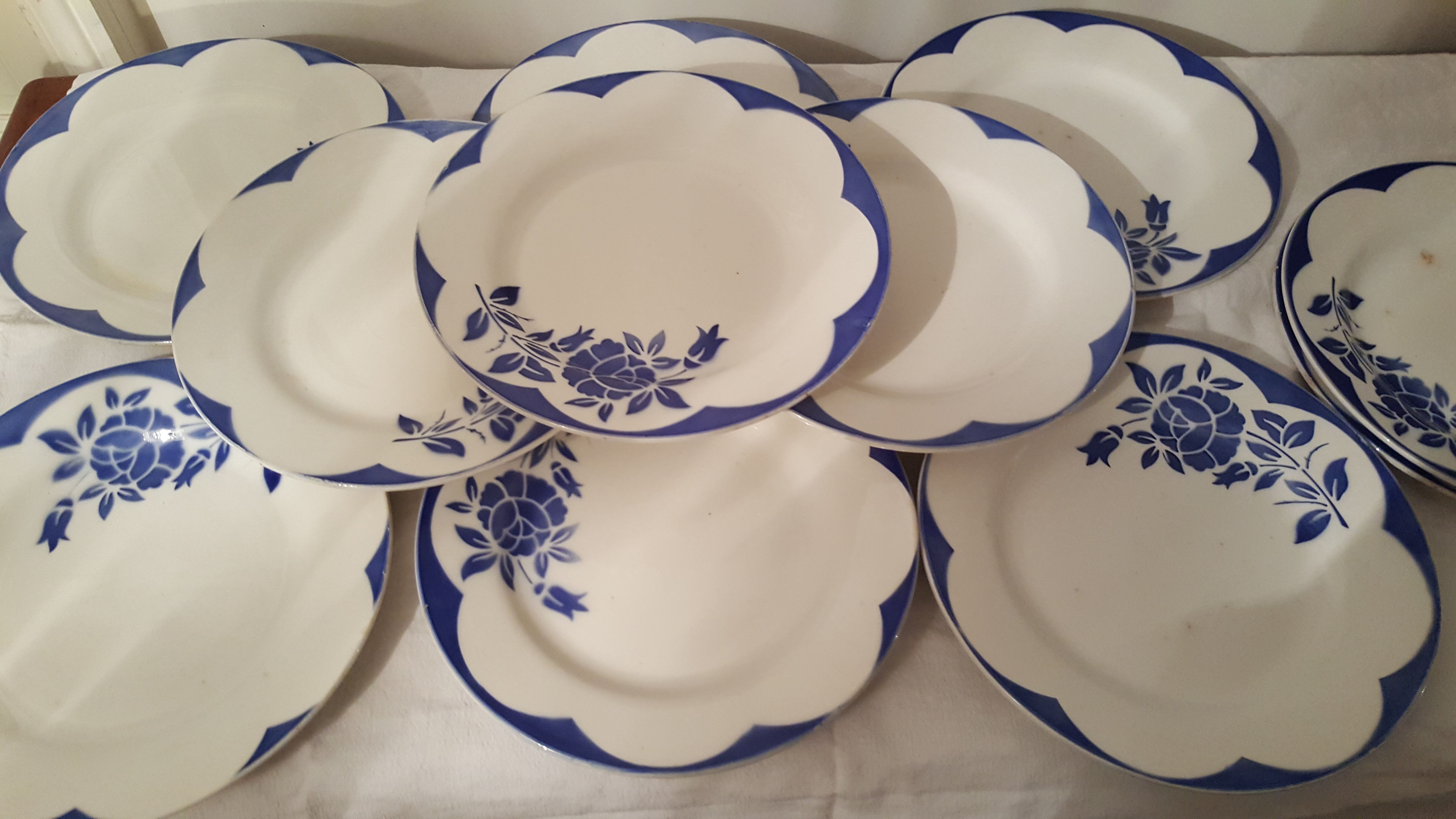 Corsica Digoin Sarreguemines Plates France