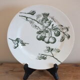 P.Luce Paris 5 Flat plates in Iron Earth bird décor