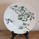 P.Luce Paris 5 Flat plates in Iron Earth bird décor