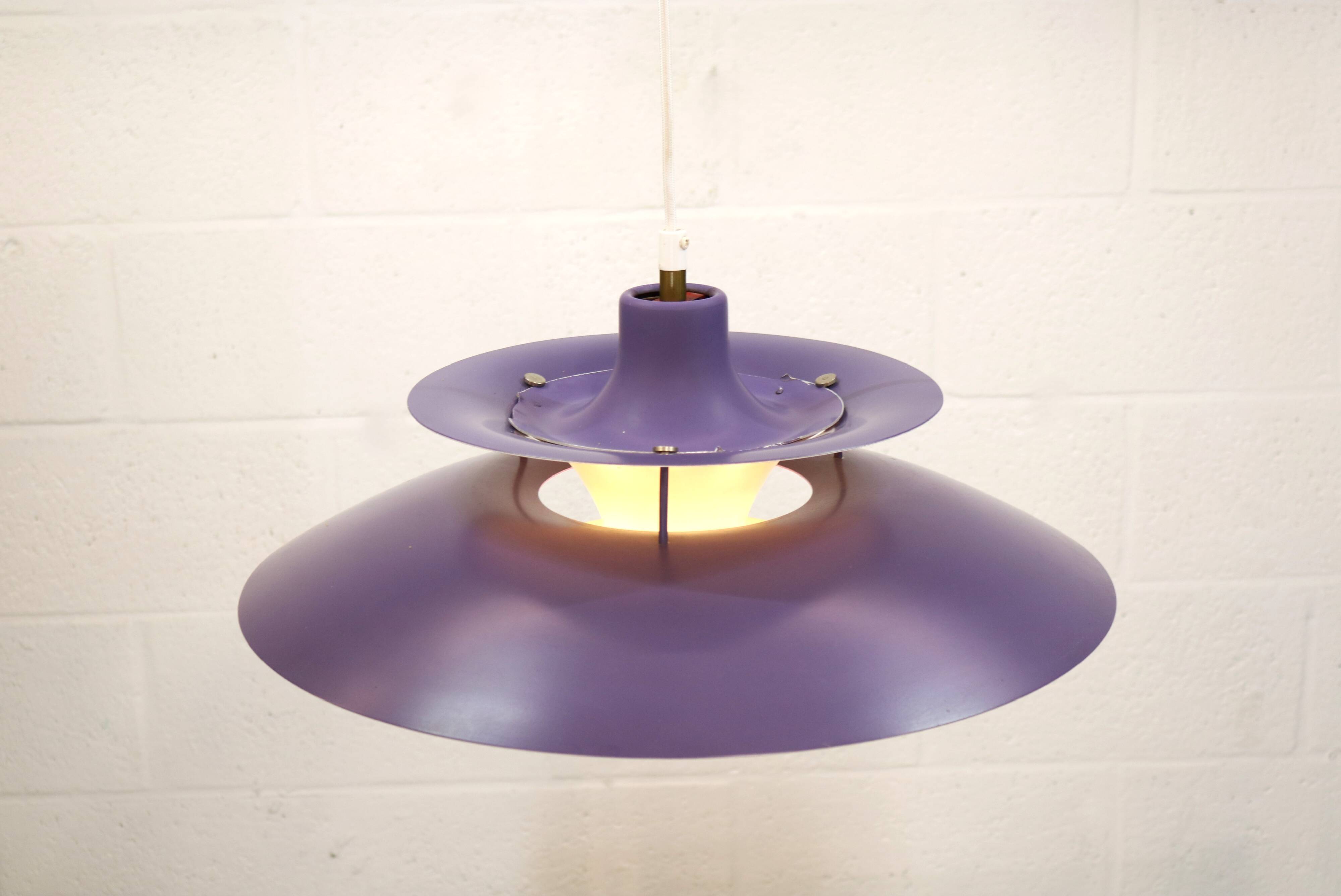 Vintage Louis Poulsen PH5 Pendant Lamp – Original Purple Edition