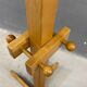 Freestanding mid-century pine coat rack, solid wood, 1970s, Europe