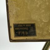 Lampadaire italien en laiton massif réglable vintage des années 70