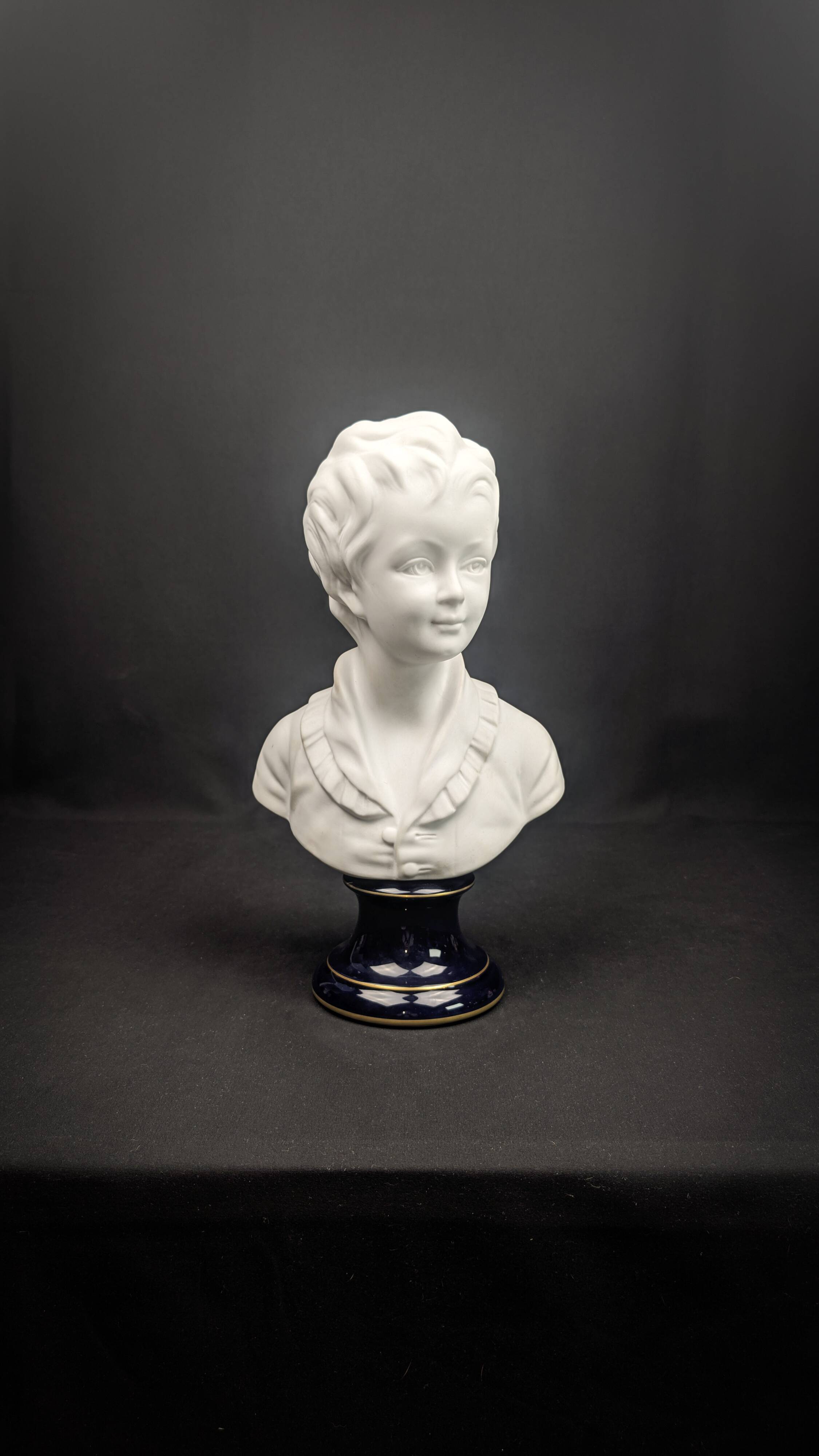 Child bust of Alexandre Brongniart, Limoges porcelain, Camille Tharaud