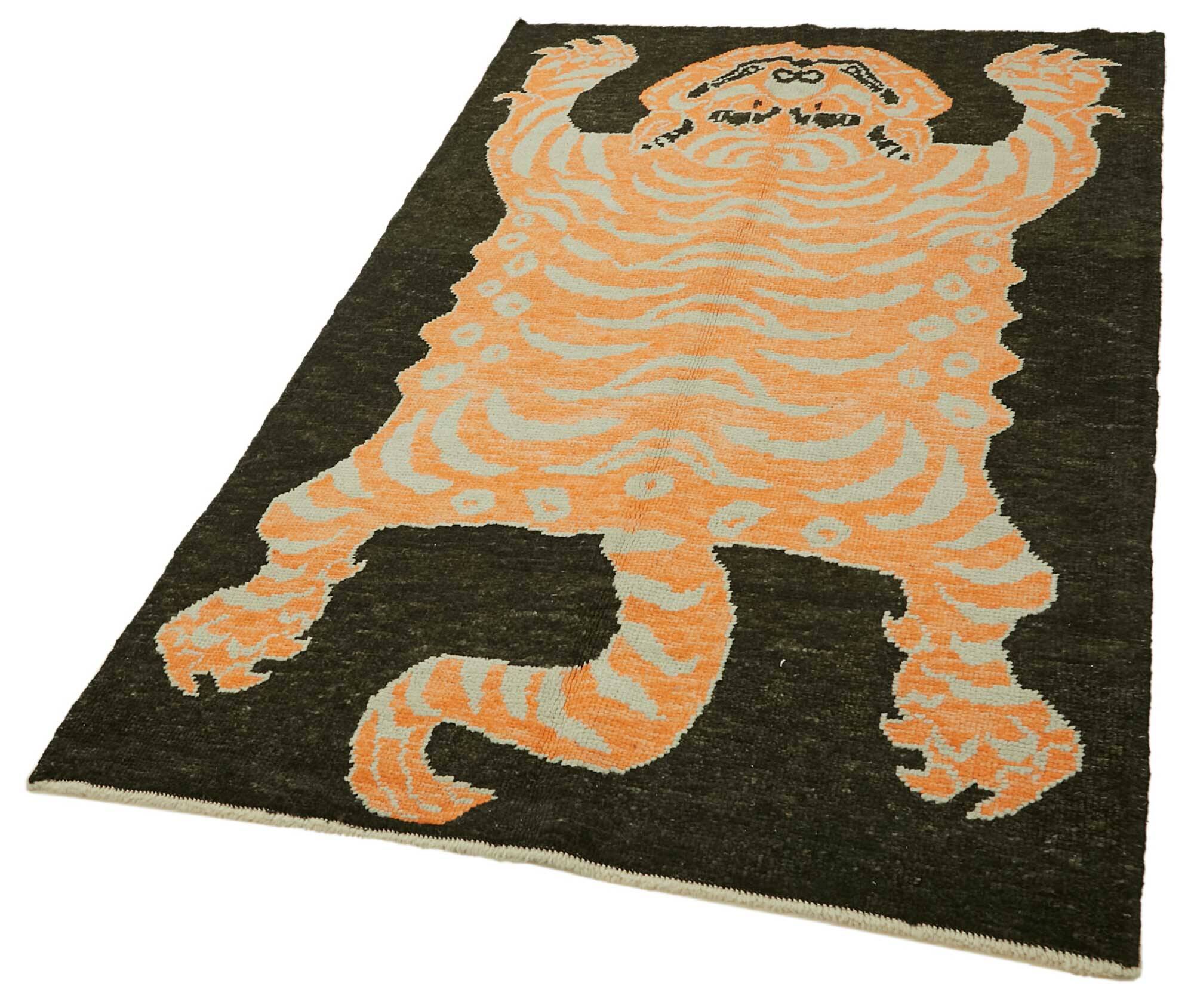 Turkish Handknotted Wool Tiger Rug  130 cm x 208 cm