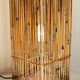 Vintage cube wood willow lamp
