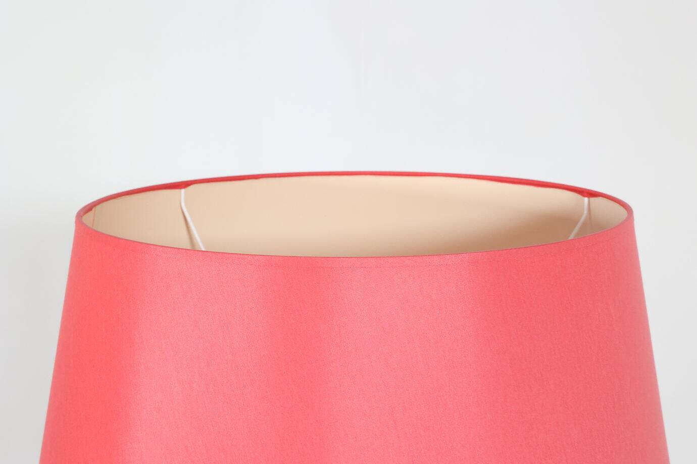 Lampadaire vintage en céramique rouge