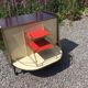 Meuble bar pivotant années 70