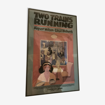 Affiche Broadway pièce Two trains running au Walter Kerr Theatre