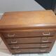 Old vintage chest of drawers Scandinavian compass feet