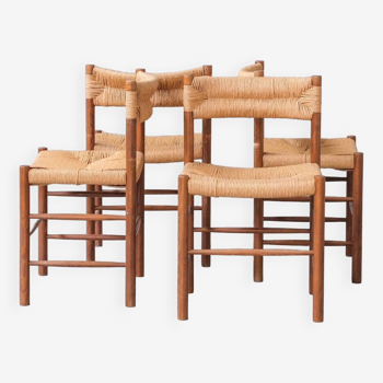 Ensemble de quatre chaises de salle à manger modèle Mid-Century « Dordogne »