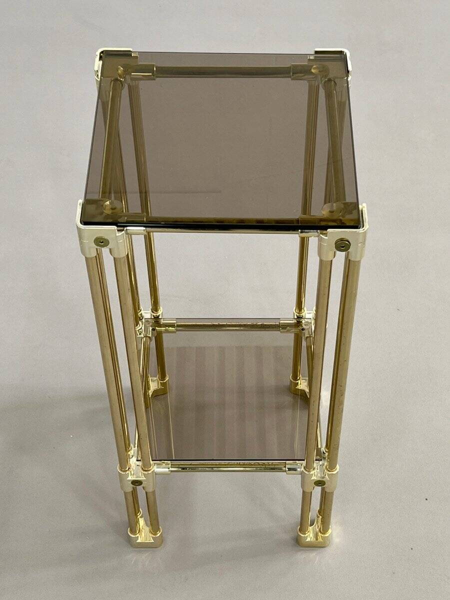 Brass and Glass End Column, 1970s