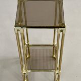 Brass and Glass End Column, 1970s