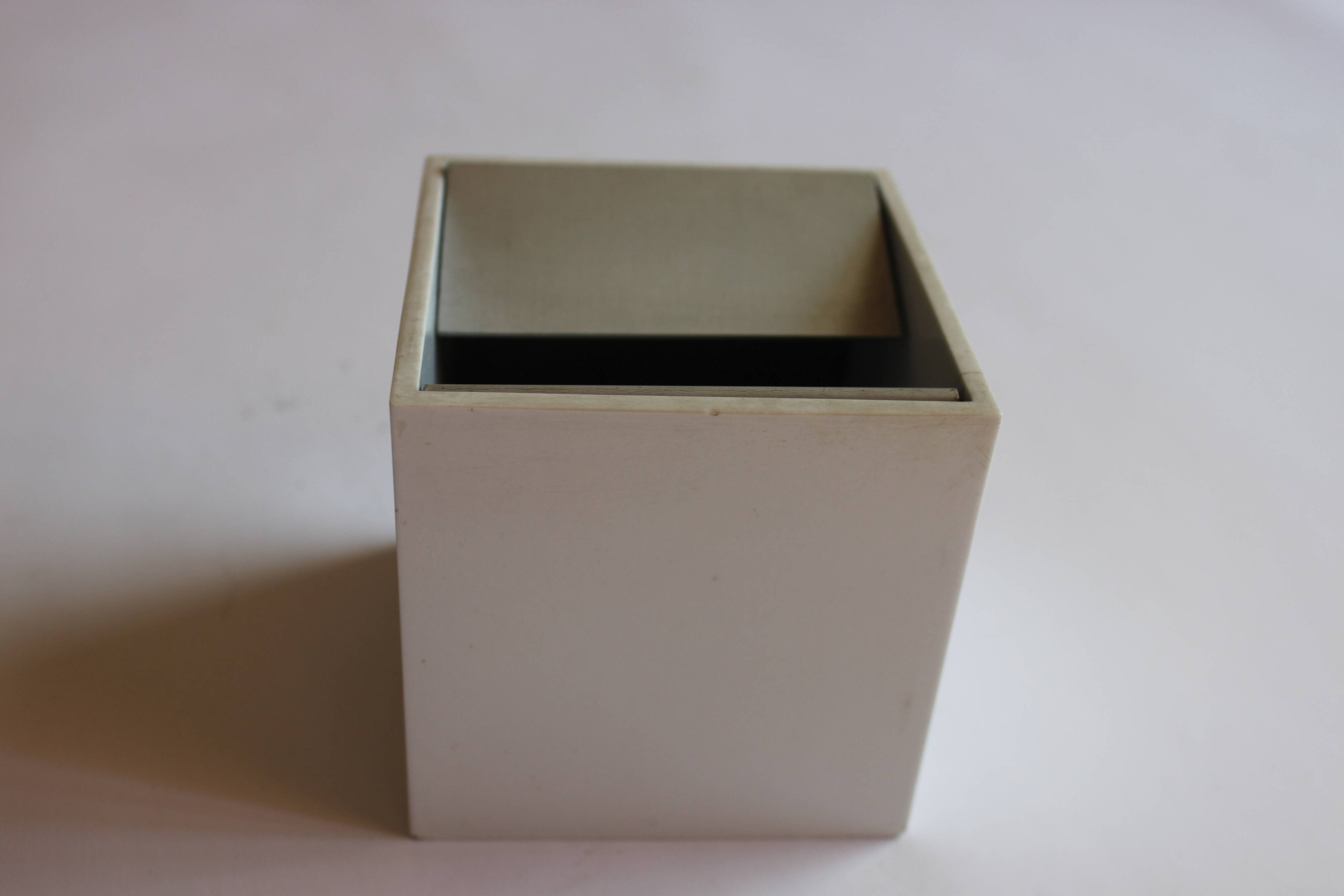 Bruno Munari Cubo L ashtray for Danese, 1957