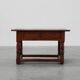 Oak hand-carved side table in wabi wabi style, Spain, 17th Century