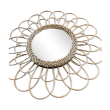 Rattan mirror