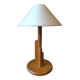 1980s pine table lamp