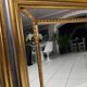 Mirror in gold and silver color