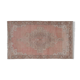 1970s vintage tan handwoven turkish oushak rug 128 x 217 cm