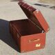 Old curved travel trunk