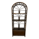 Vintage rattan and bamboo bookcase