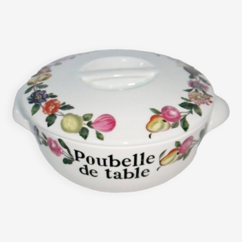 Paris porcelain table trash can collects crumbs decor the four seasons