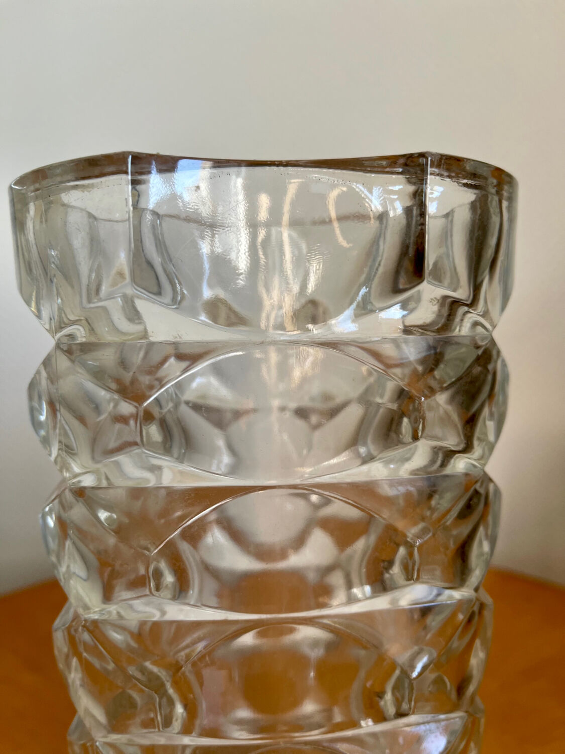 Crystal glass vase 1950