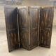 Four-sided screen in patinated solid oak, 1900s period