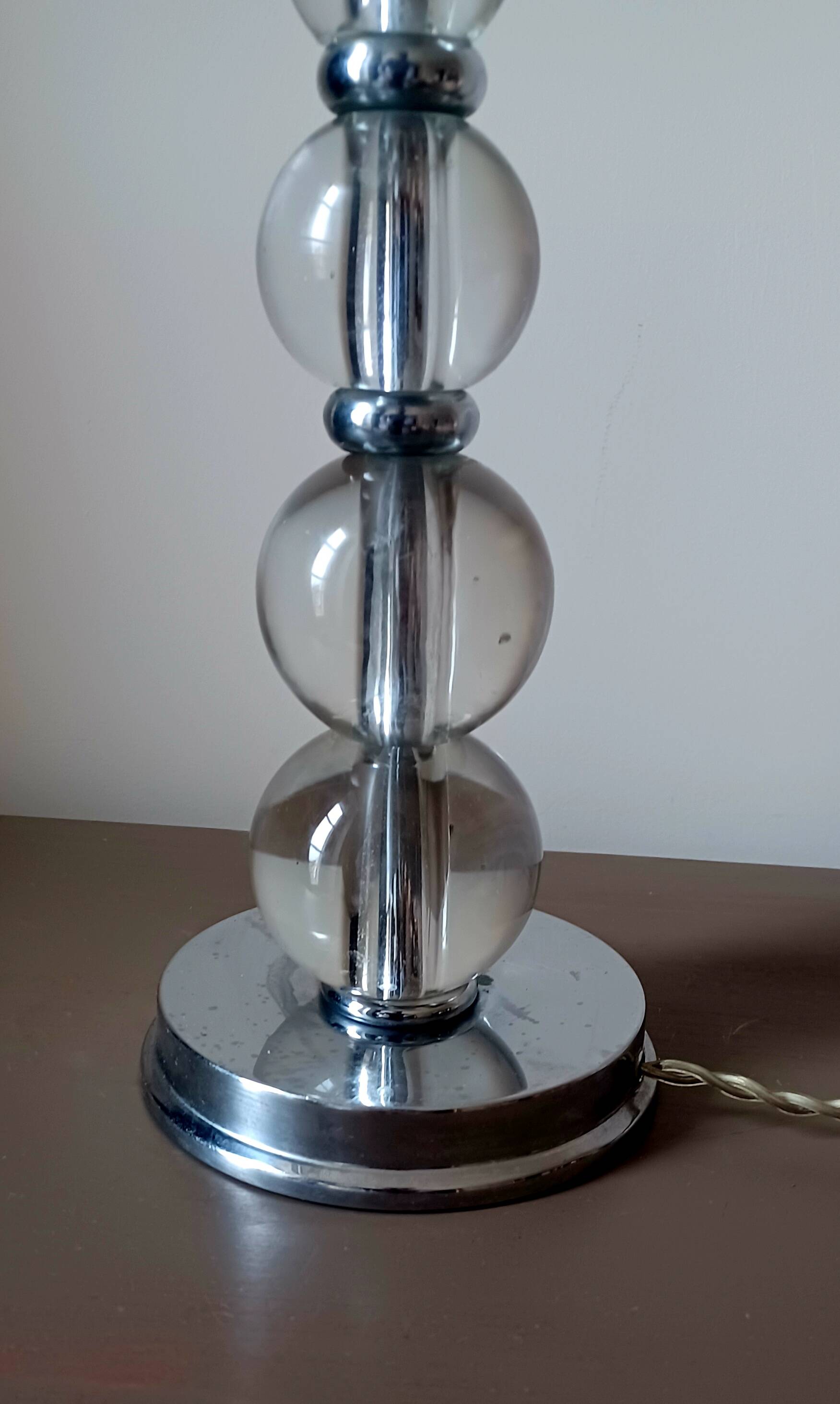 Glass ball lamp. Modernist