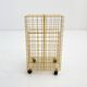 Yellow metal dessert trolley, 1980