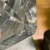 Diamond-cut crystal baluster vase with Lorraine cross