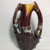 Former vallauris + 2 handles ceramic vase stamped vintage