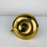 Golden brass candlestick rat of the cellar